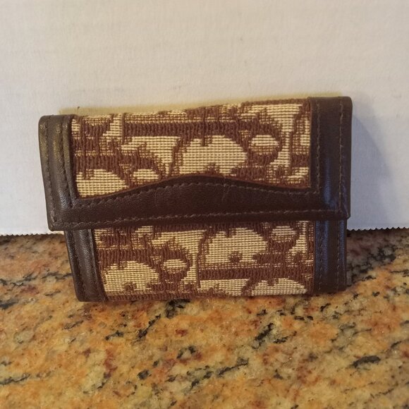 Vintage Christian Dior Key Case Holder Trotter Brown Cowhide Leather - Picture 1 of 4